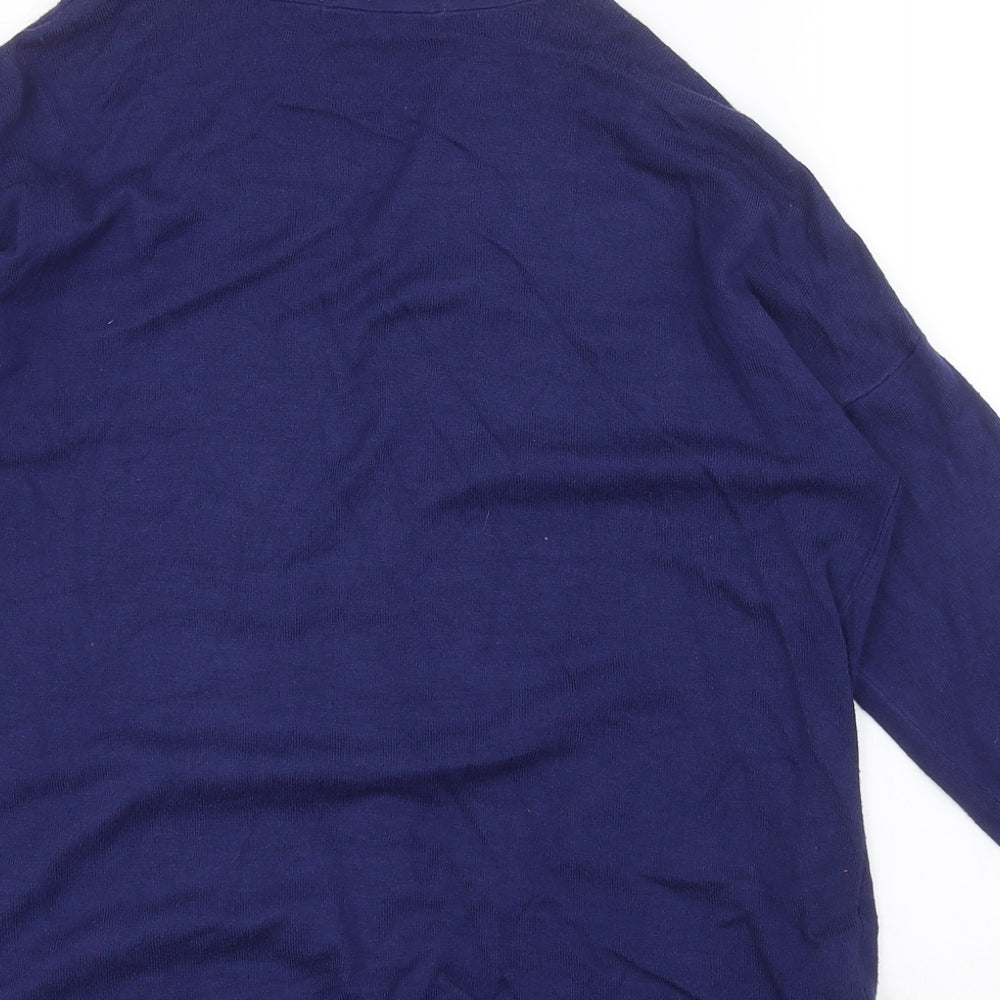 Marks & Spencer Womens Blue Cardigan Jumper Size M