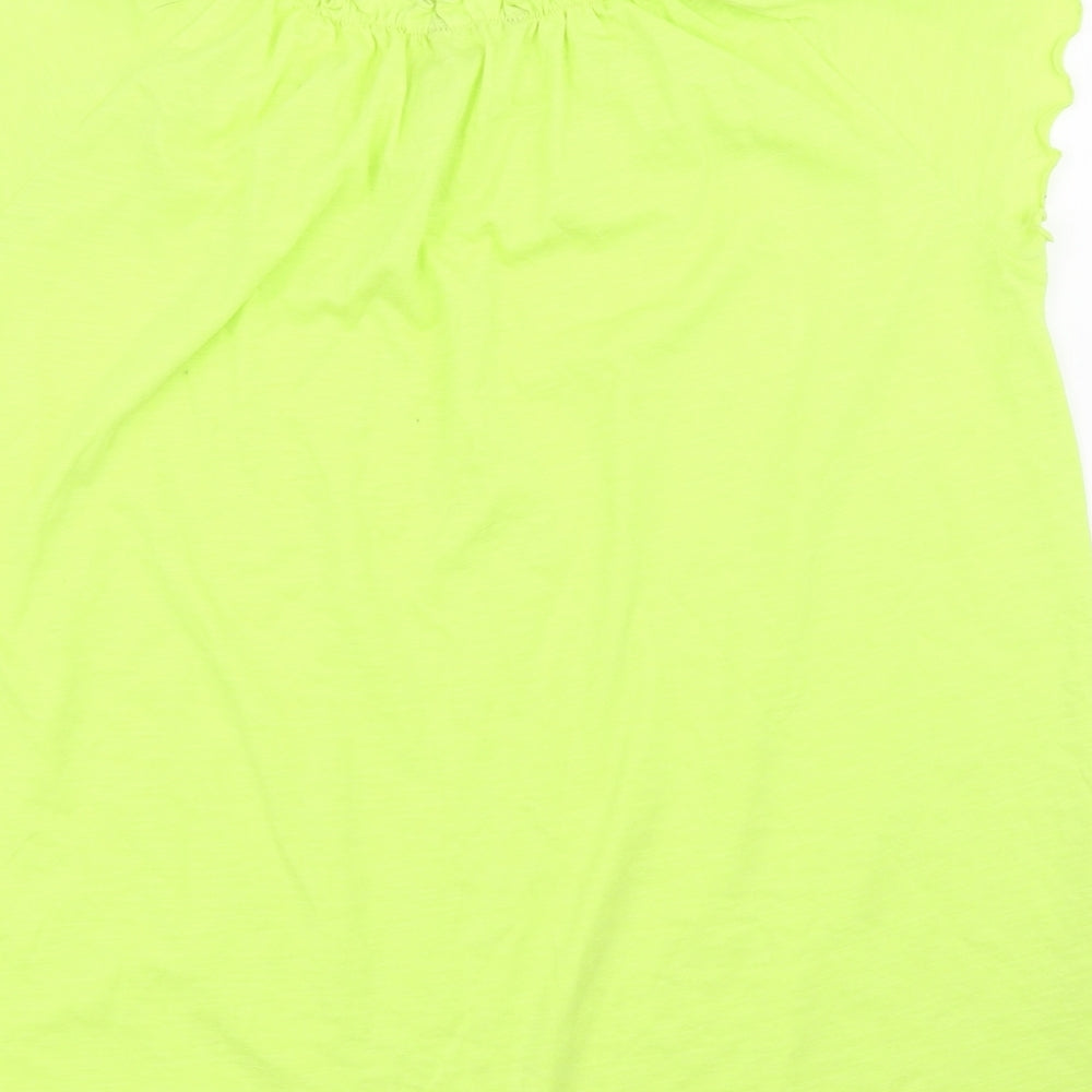 Peacocks Womens Green Basic Blouse Size 16