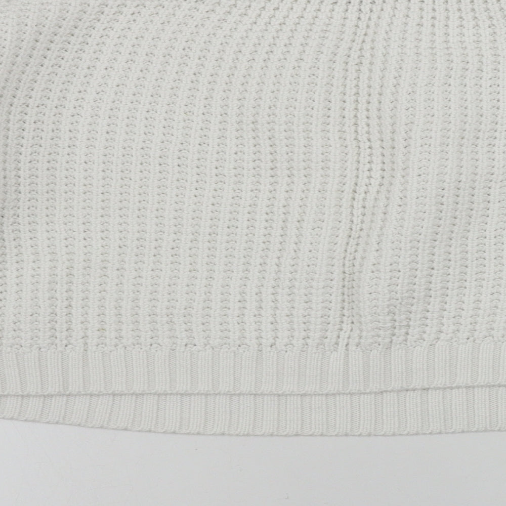 Topshop Womens White Pullover Jumper Size 12