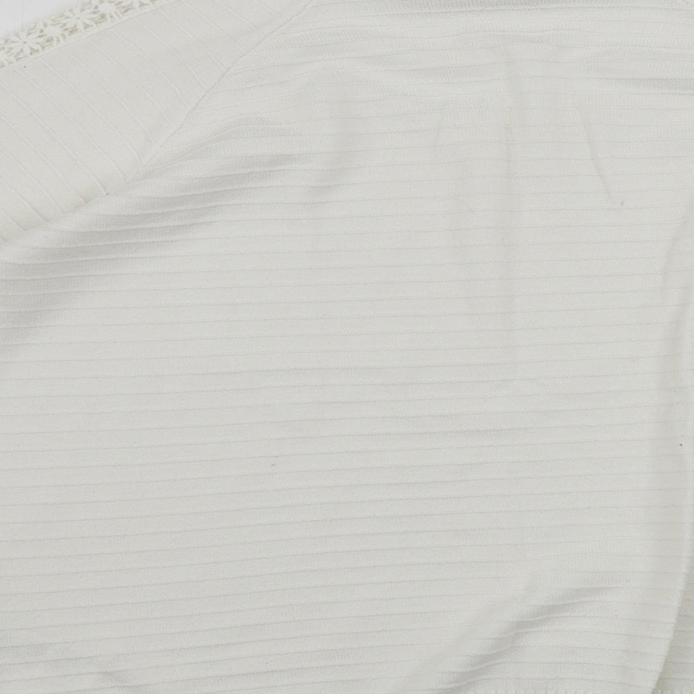 Marks and Spencer Womens White Pullover Jumper Size 12