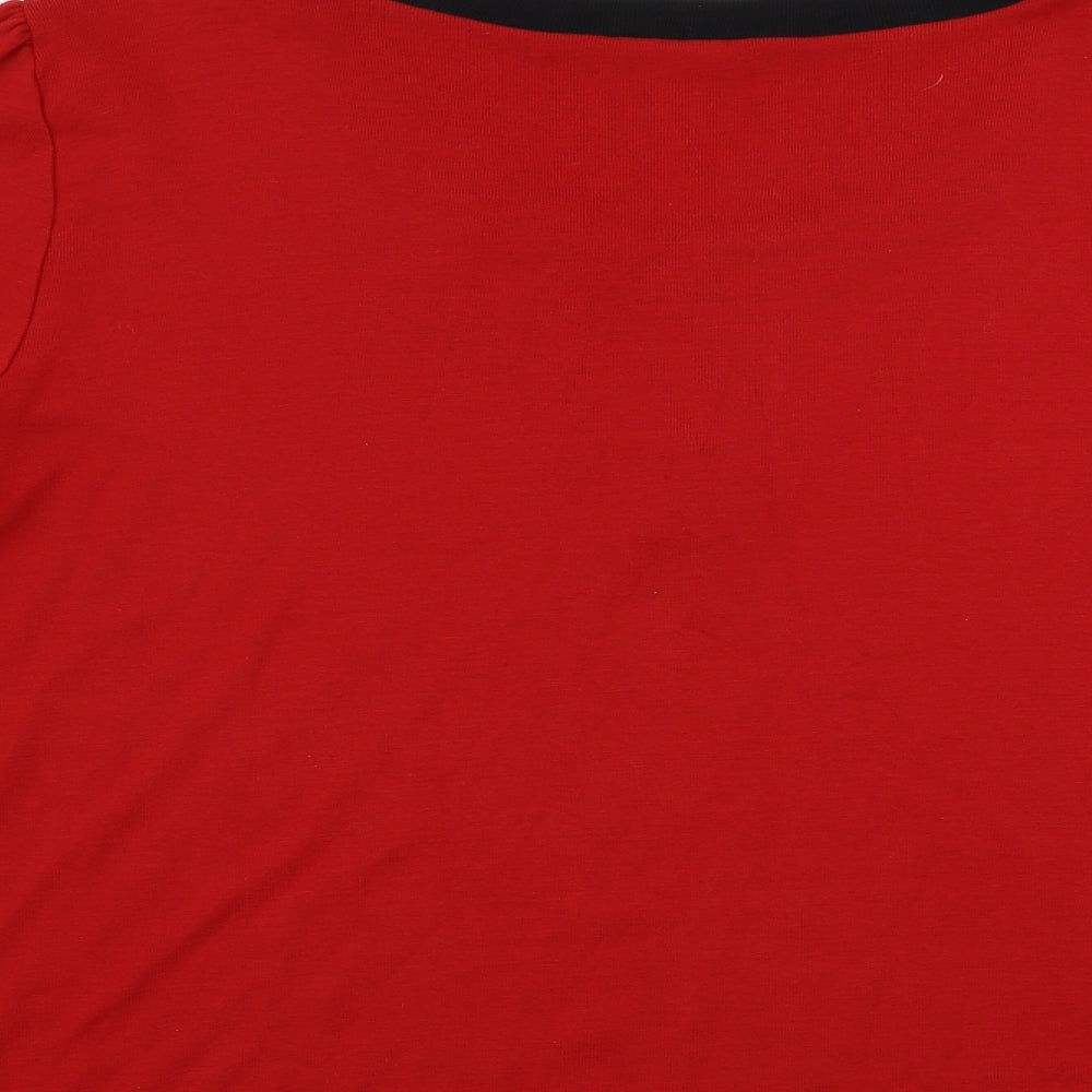 ELVI Womens Red Pullover Jumper Size M