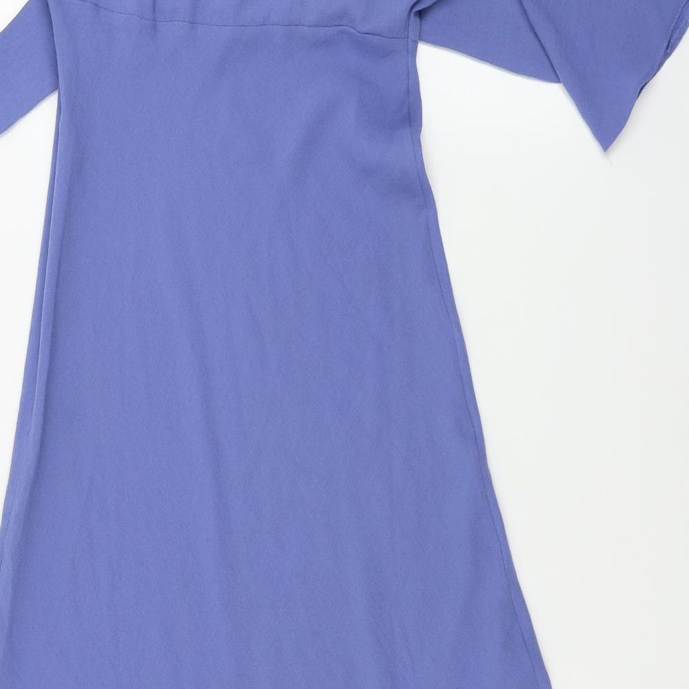 Amaryllis Womens Blue A-Line Size XS