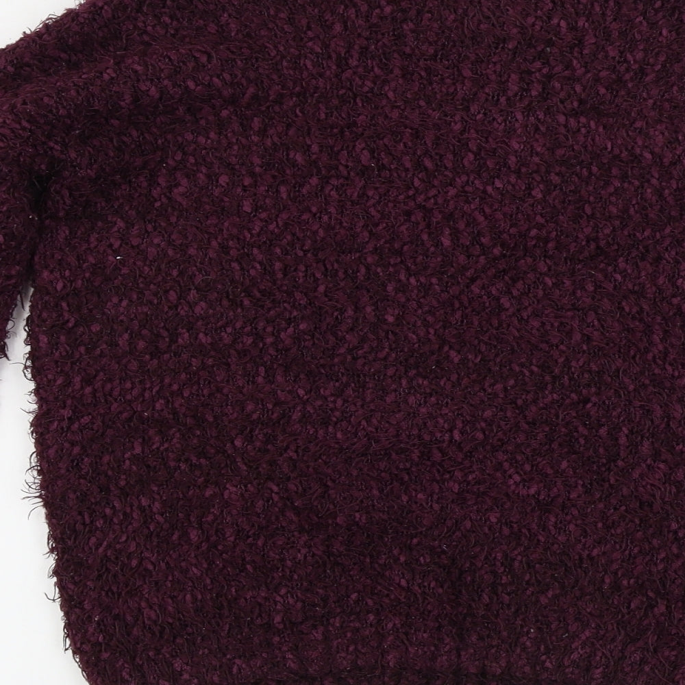 New Look Womens Purple Pullover Jumper Size S