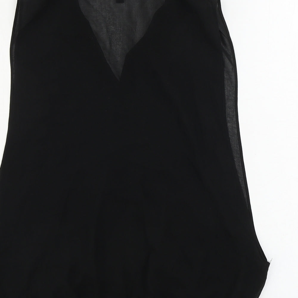Tokyo Doll Womens Black Basic Button-Up Size 12