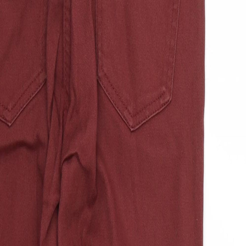 miss denim Womens Red Skinny Jeans Size 8 L27 in