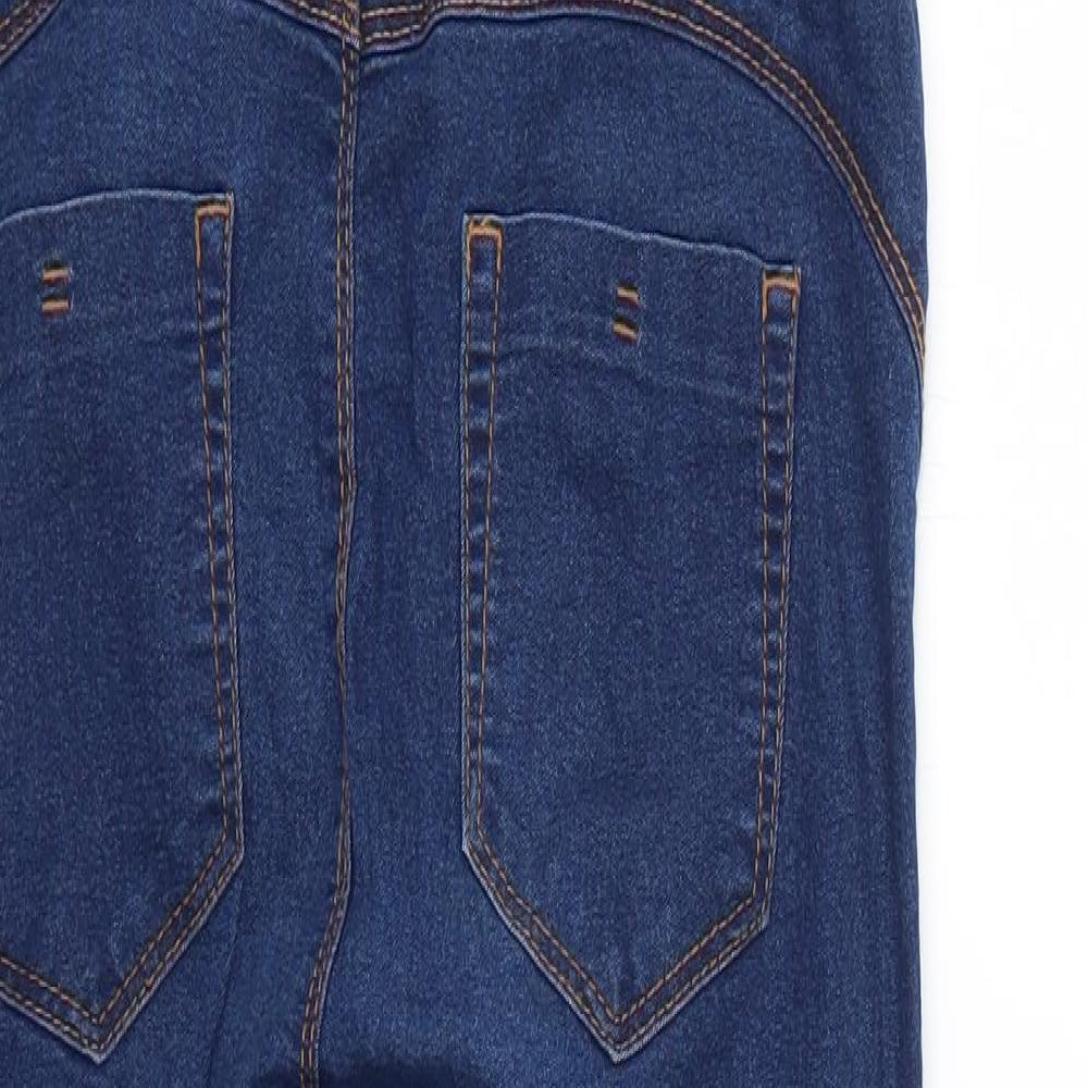 Denim & Co. Womens Blue Skinny Jeans Size 12 L24 in