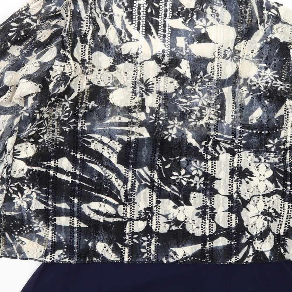 Per Una Womens Blue Basic Blouse Size 12