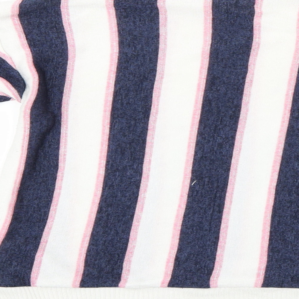 Marks & Spencer Womens Multicoloured Striped Pullover Jumper Size 16
