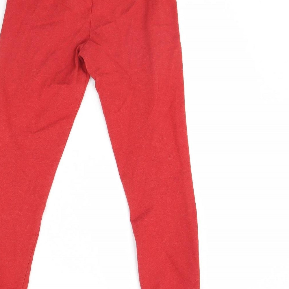 Disney Boys Red Solid Pyjama Pants Size 9 Years - SpiderMan
