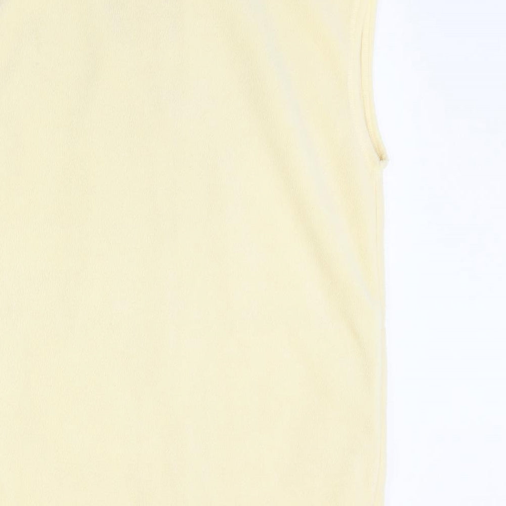exe Womens Yellow Fleece Gilet Jacket Size S