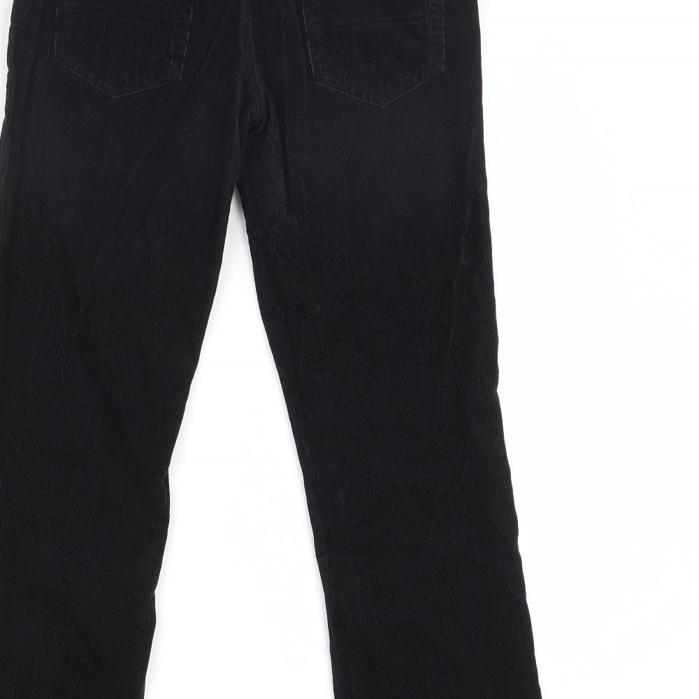 Preworn Womens Black Trousers Size 8 L28 in
