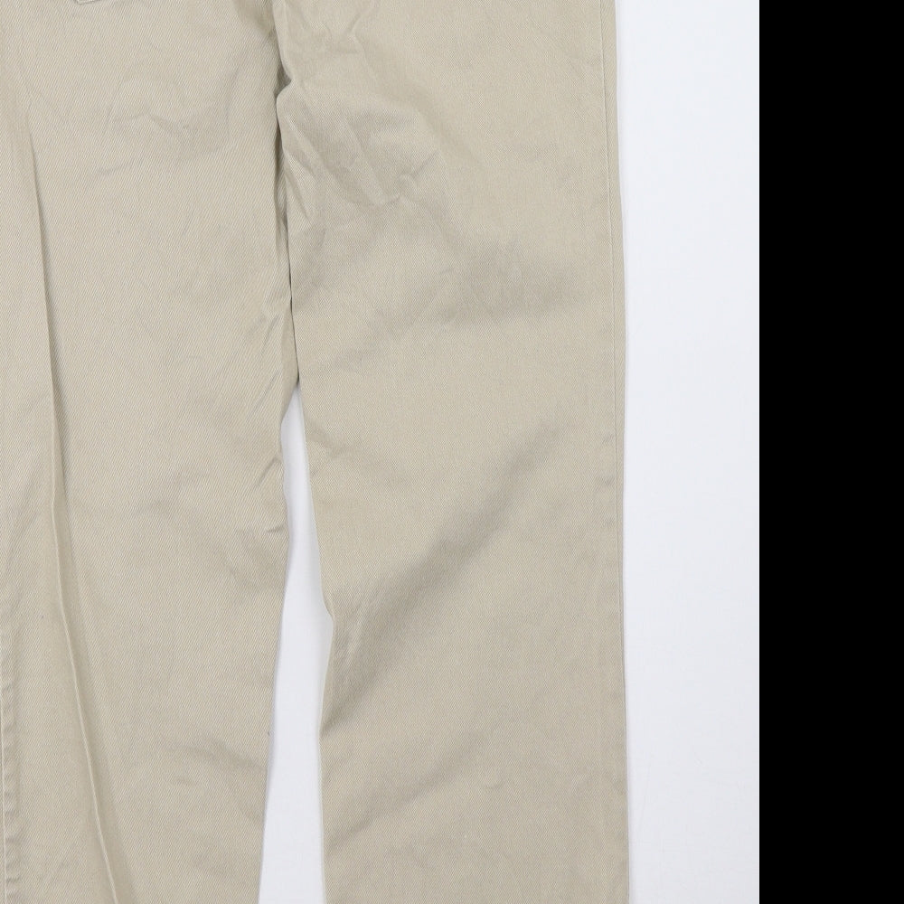 blue express Womens Beige Trousers Size 14 L29 in