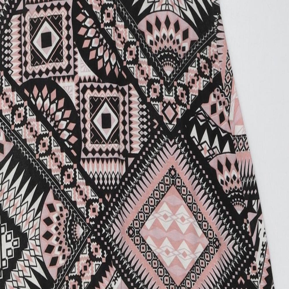 t.g Womens Pink Geometric A-Line Size 12