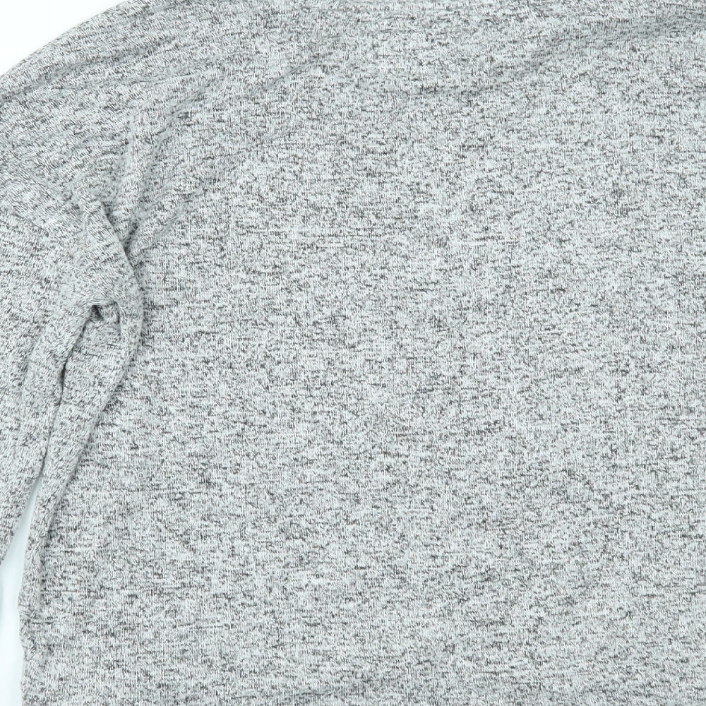 Next Womens Grey Solid Top Pyjama Top Size XS