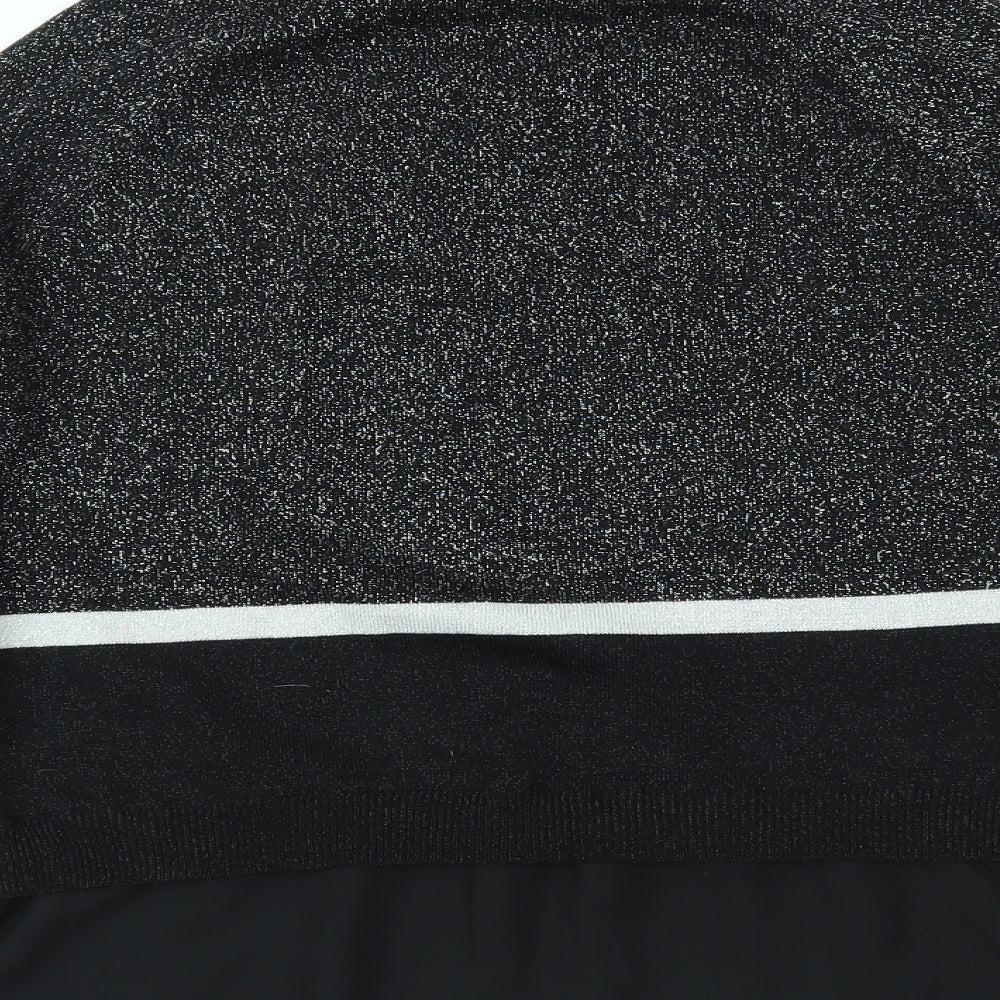 TU Womens Black Basic Blouse Size 10