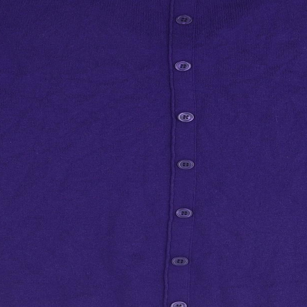 FRANSA Womens Purple Pullover Jumper Size S