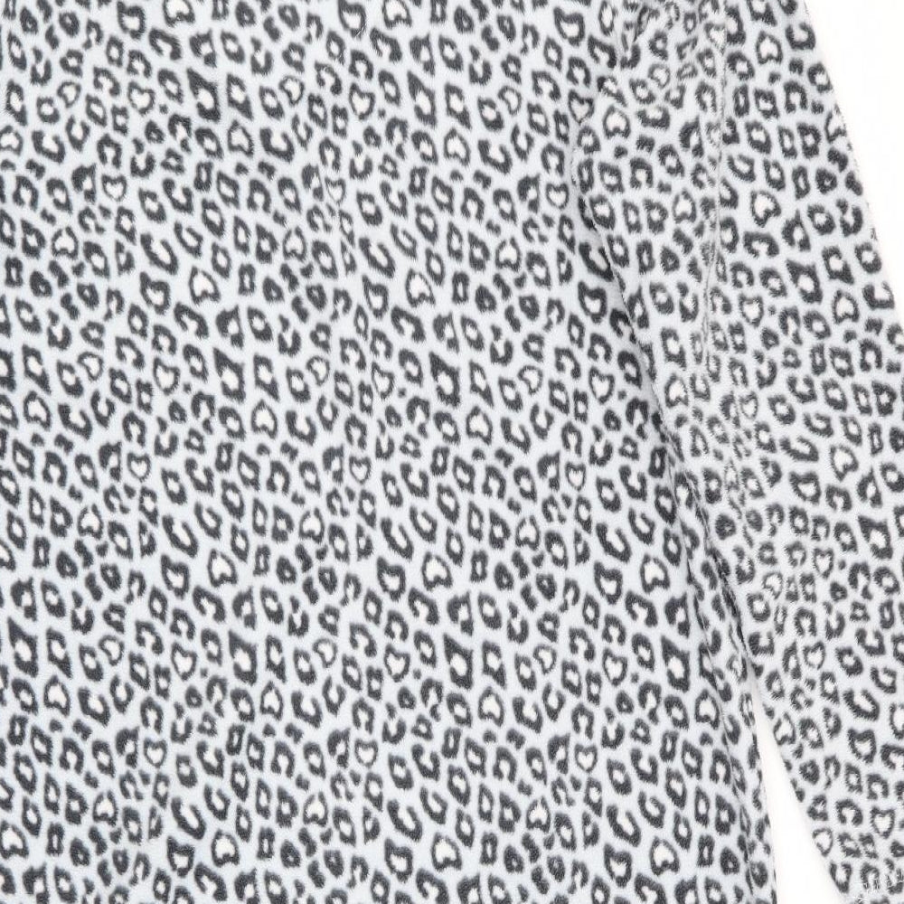 Love To Lounge Womens Grey Animal Print Dress Size 8