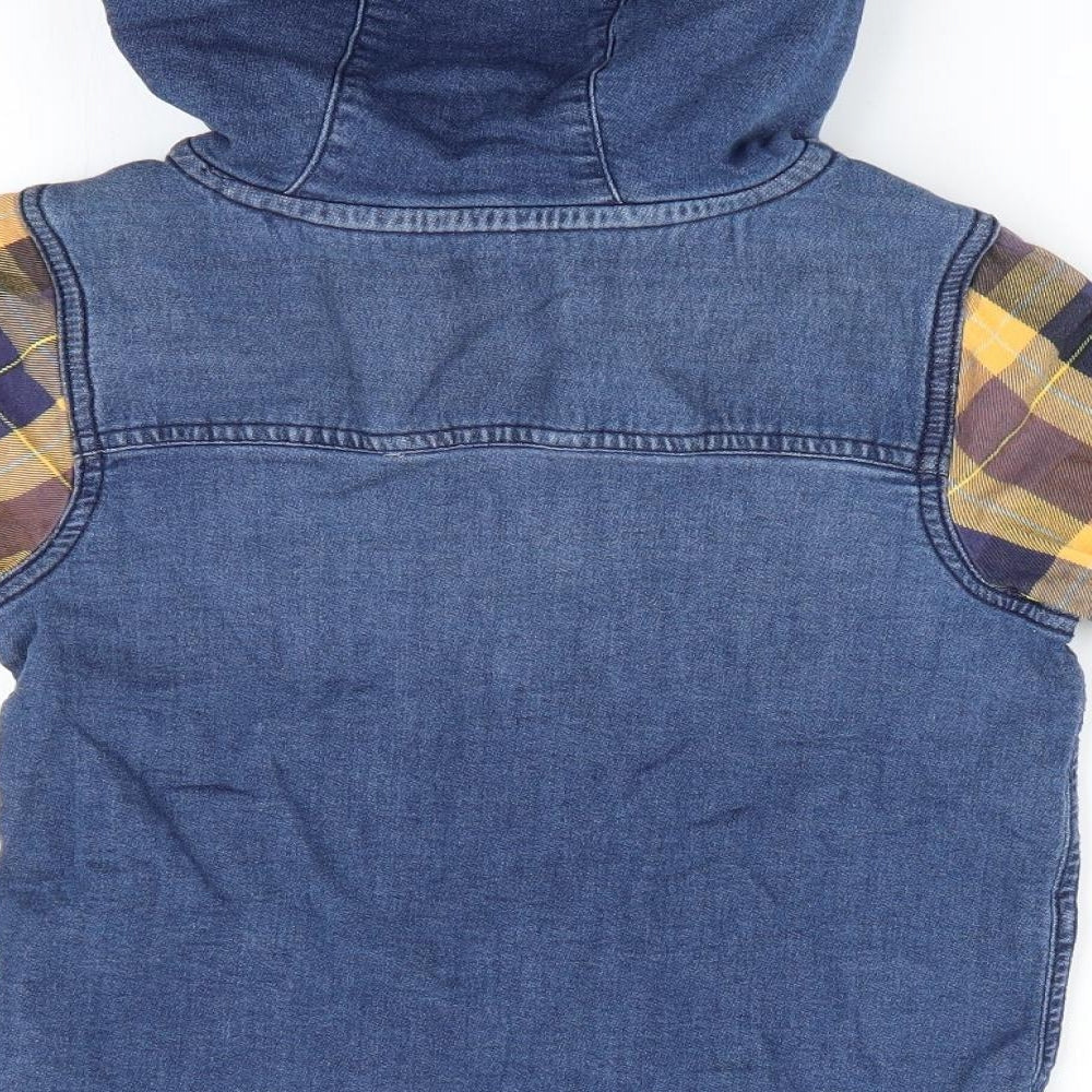 NEXT Boys Blue Basic Button-Up - hooded shirt