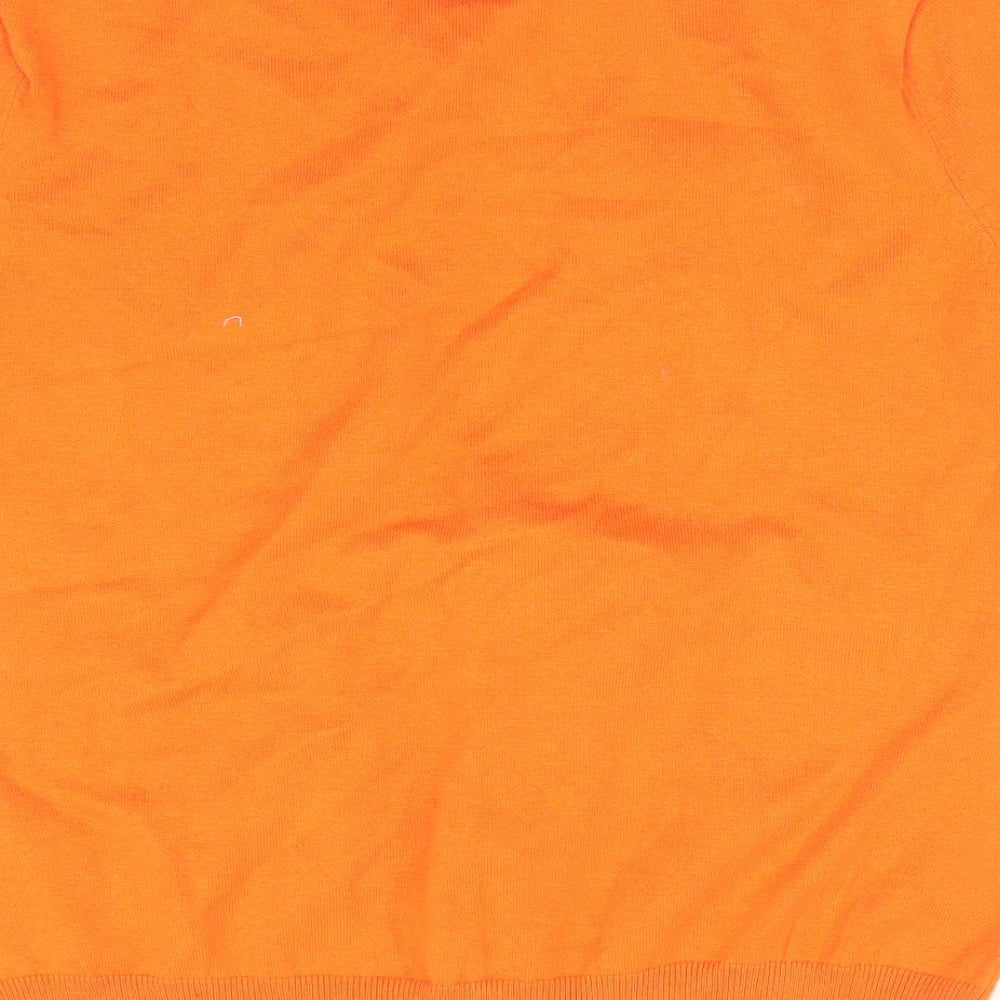 M&C Womens Orange Pullover Jumper Size L