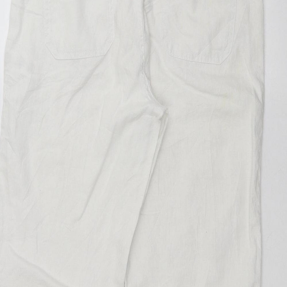Atmosphere Womens White Trousers Size 12 L20 in