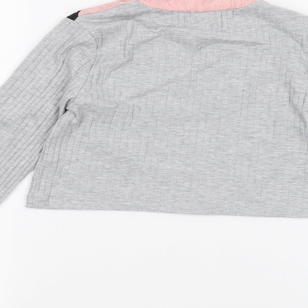 Select Girls Grey Basic T-Shirt Size 9 Years