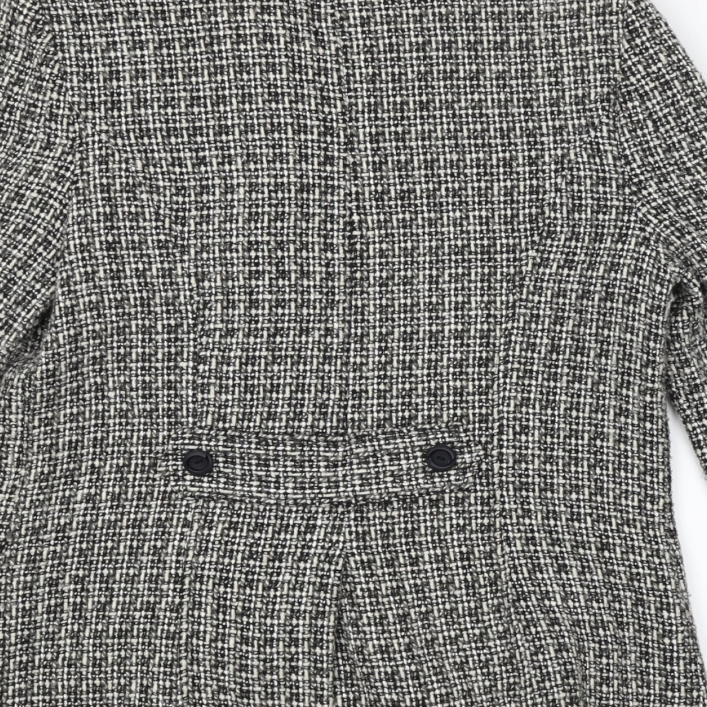 YAZZ Womens Grey Pea Coat Coat Size 12