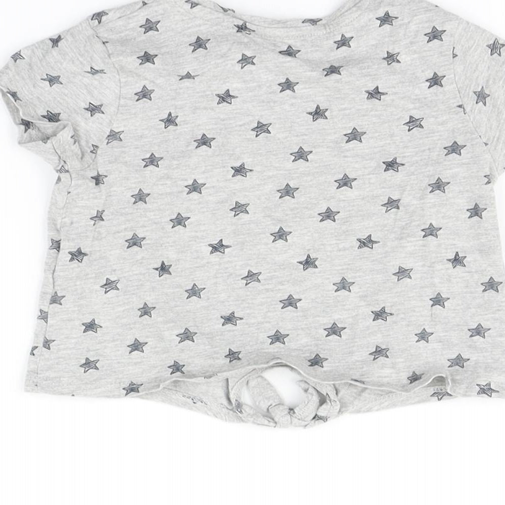Primark Baby Grey Basic T-Shirt Size 18-24 Months - Star print