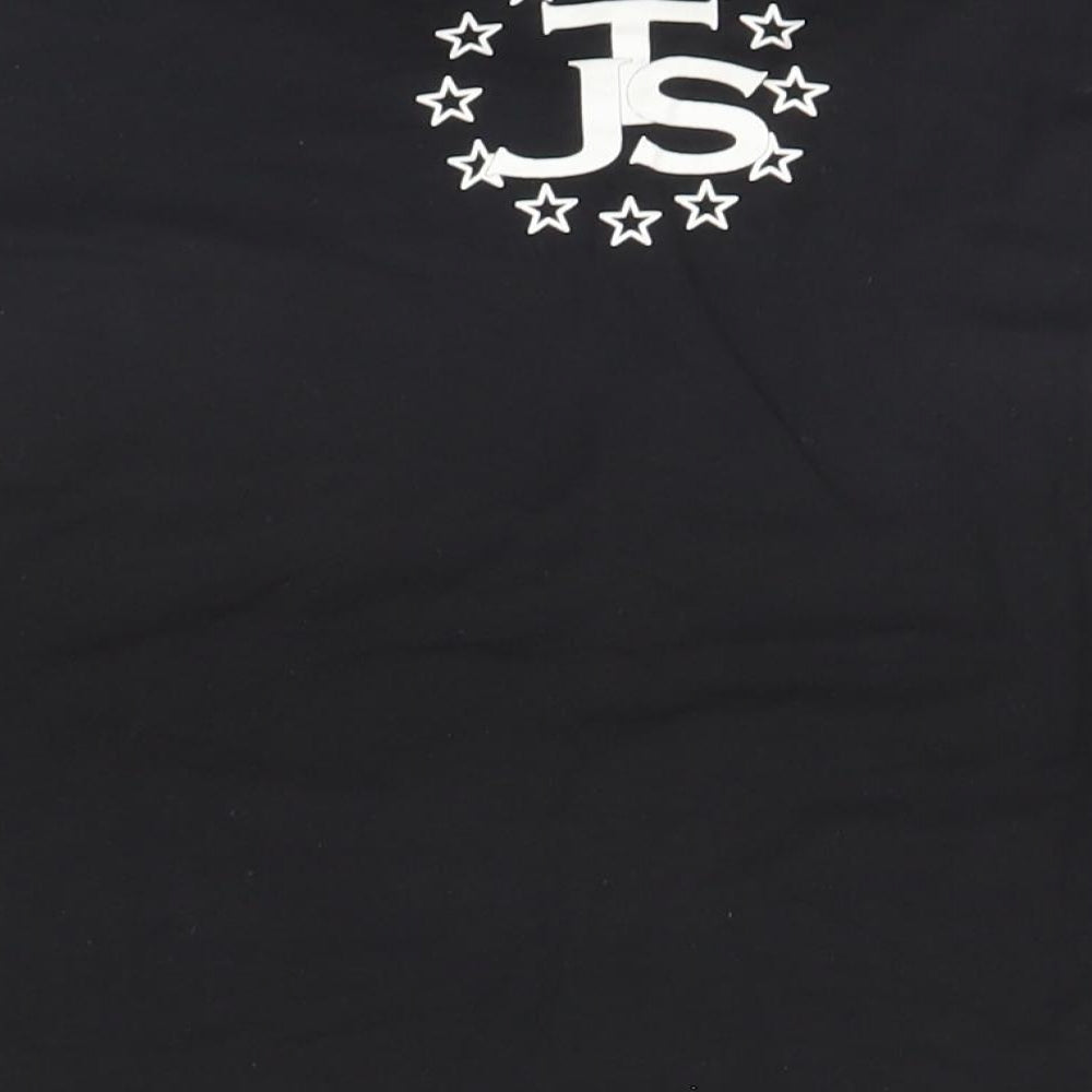 Preworn Boys Black Basic T-Shirt Size S