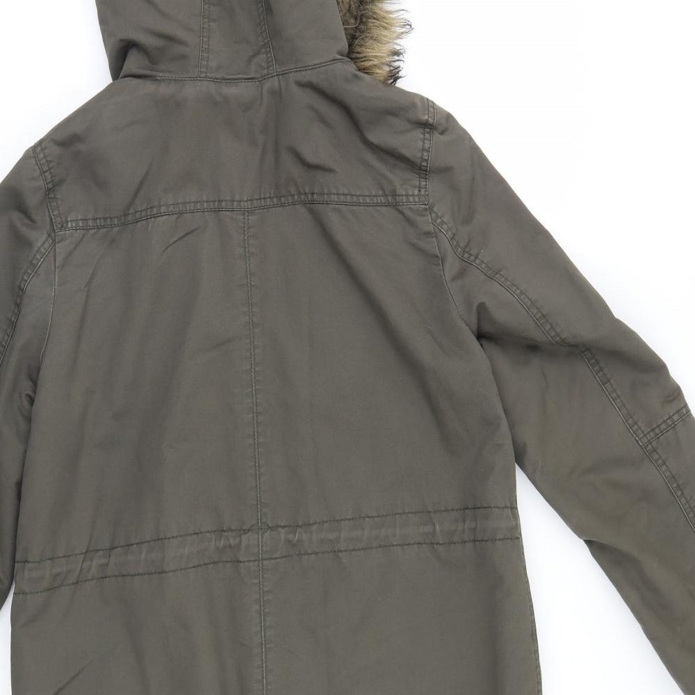 Divided Womens Brown Jacket Coat Size 8
