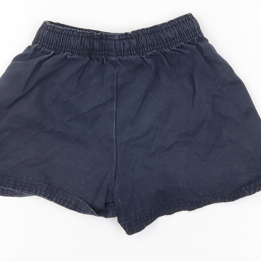 Marks & Spencer Girls Blue Culotte Shorts Size 5-6 Years