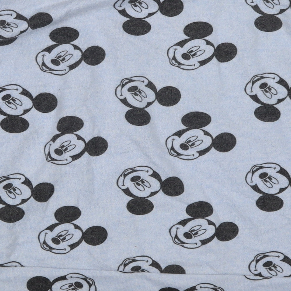 Love to Lounge Womens Blue Geometric Top Pyjama Set Size 12 - Mickey Mouse
