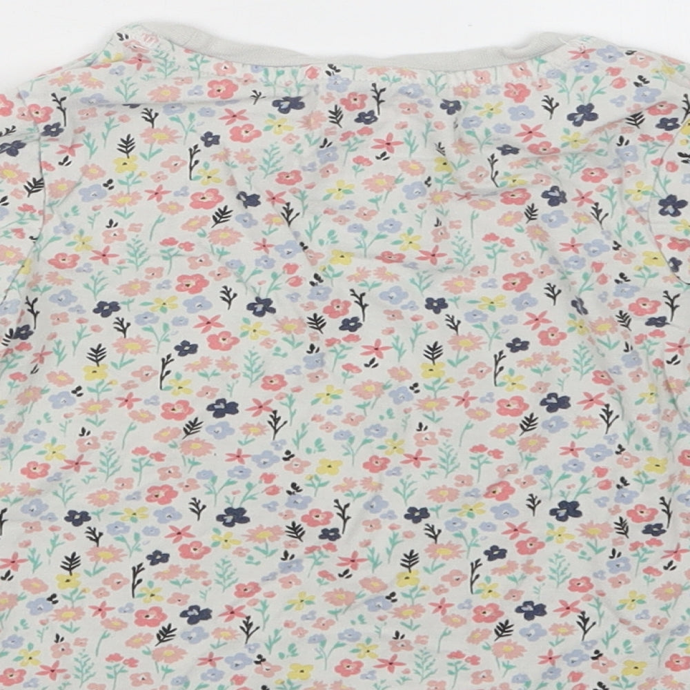 TU Girls White Floral Top Pyjama Set Size 3-4 Years