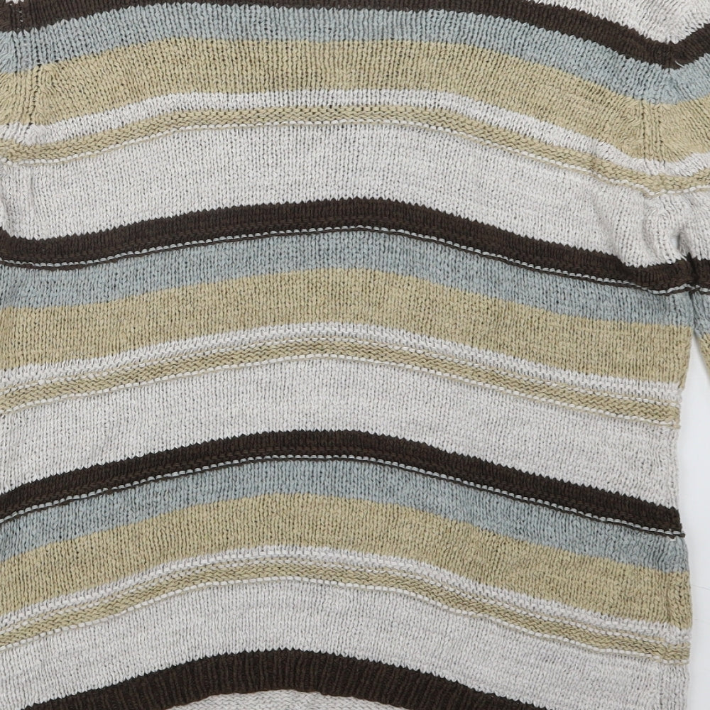 Papaya Womens Beige Knit Pullover Jumper Size 16