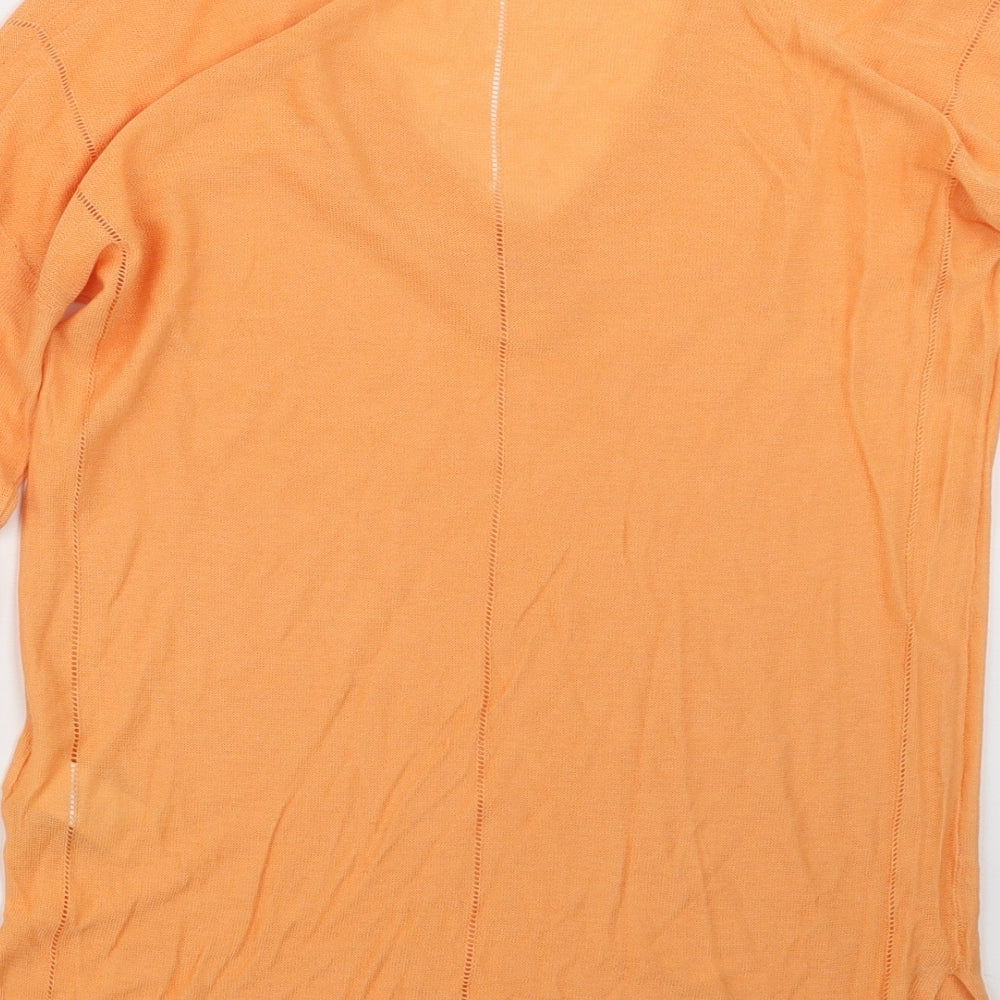 Next Womens Orange Pullover Jumper Size 10