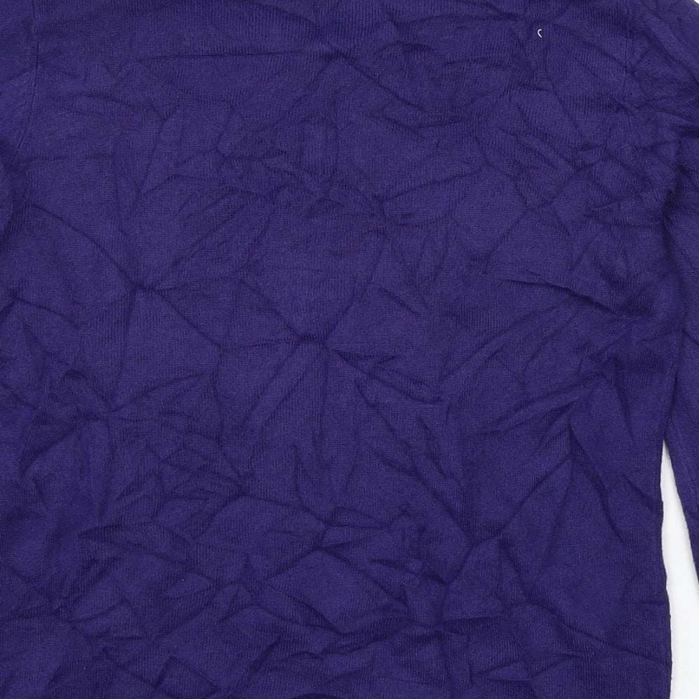 Marks & Spencer Womens Blue Knit Pullover Jumper Size 10