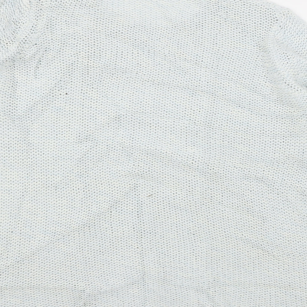 BHS Womens Blue Knit Pullover Jumper Size 14