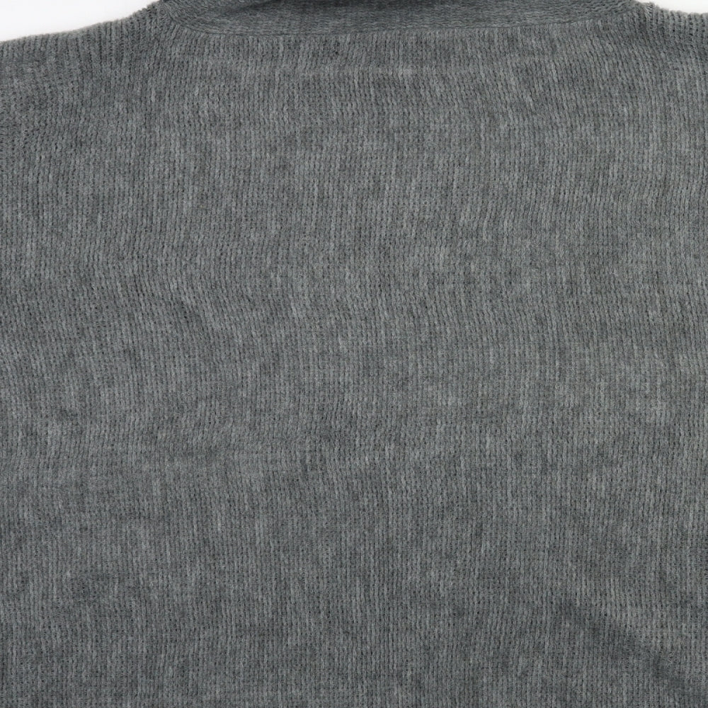 Quiz Womens Green Knit Pullover Jumper One Size