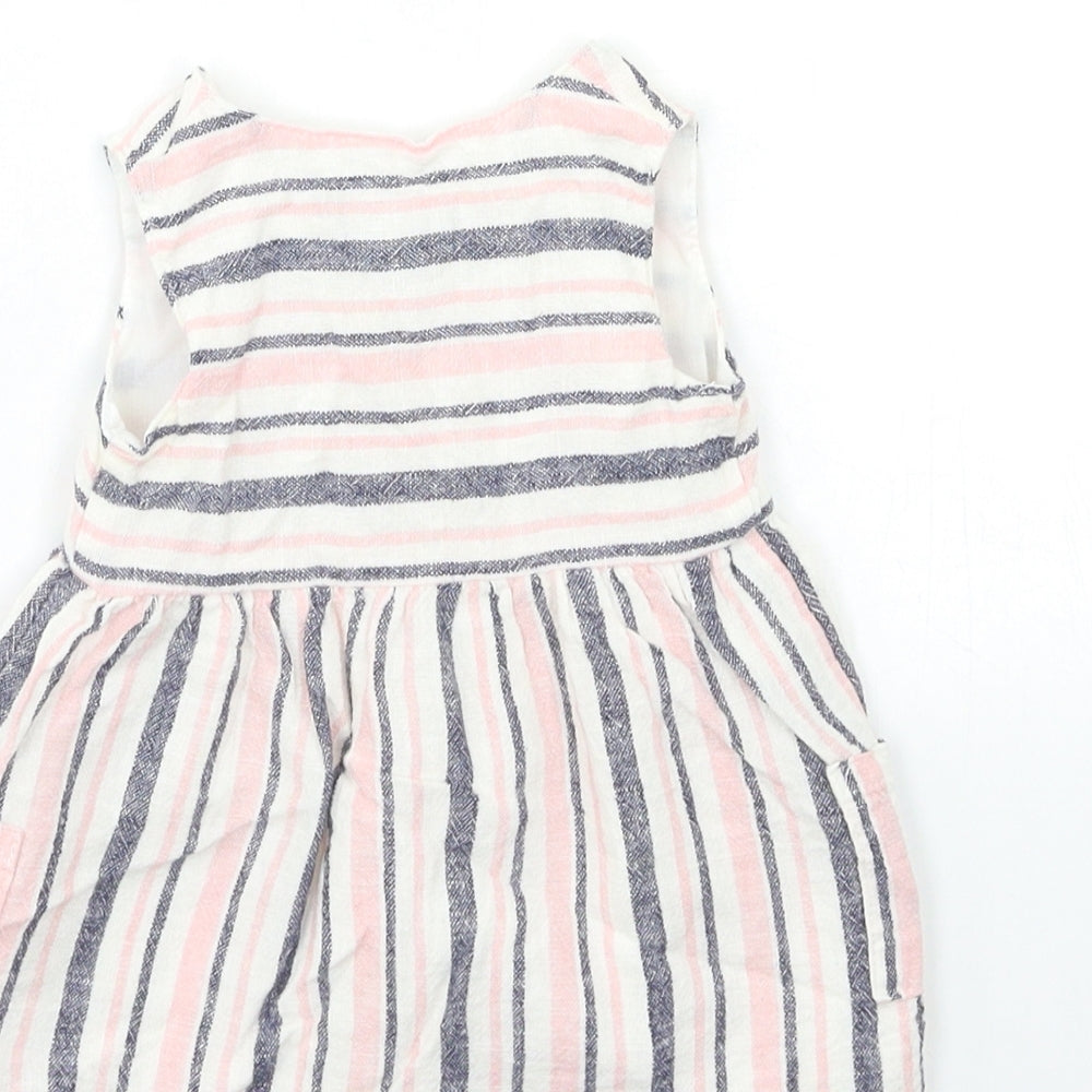 Primark Baby Pink Striped Fit & Flare Size 3-6 Months
