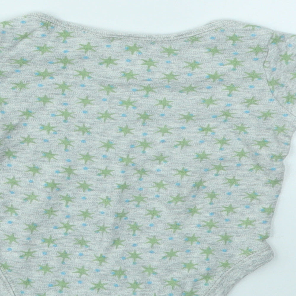 Gap Boys Grey Geometric Babygrow One-Piece Size Newborn