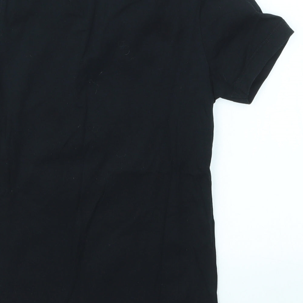 George Boys Black Basic T-Shirt Size 5-6 Years