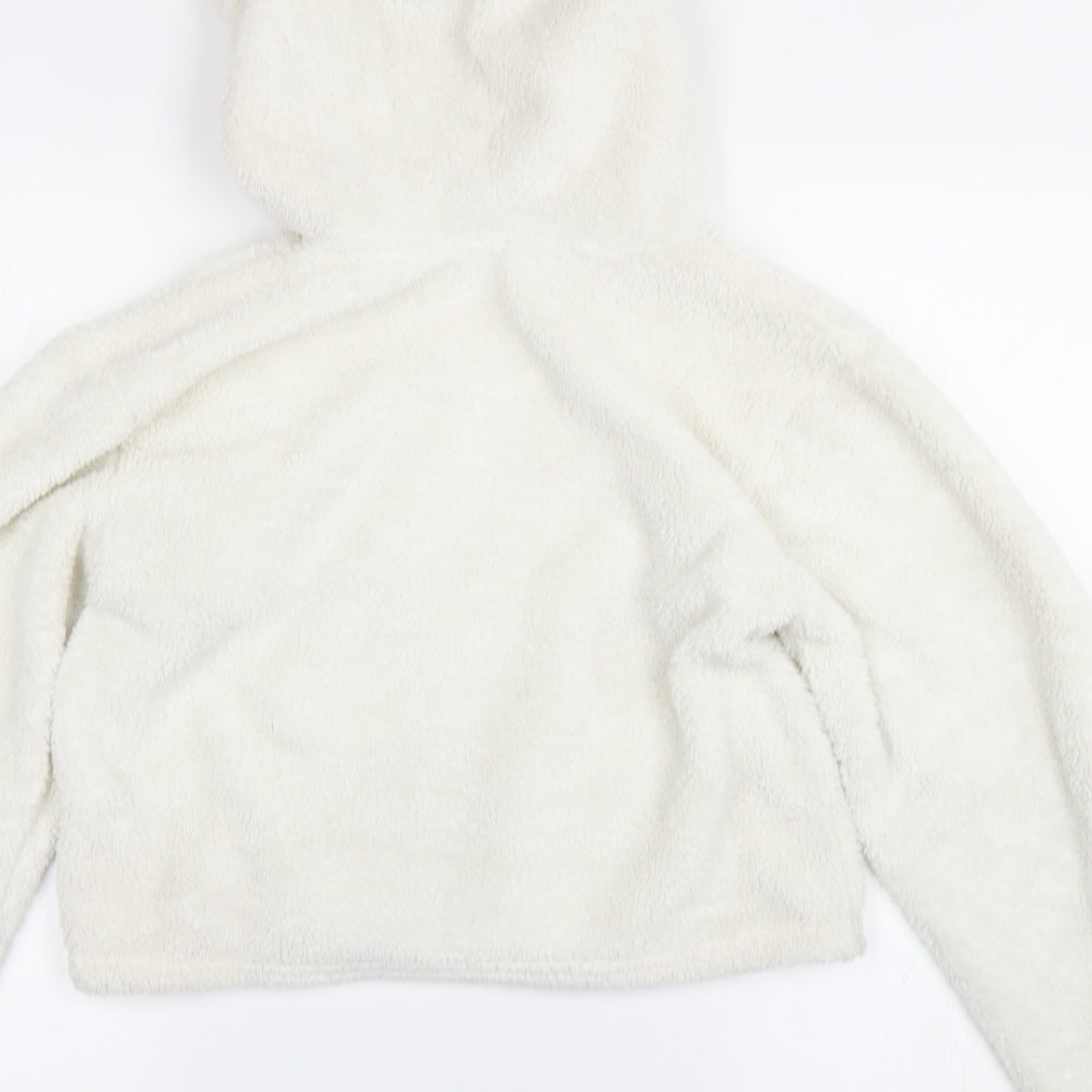 Select Womens White Pullover Hoodie Size S
