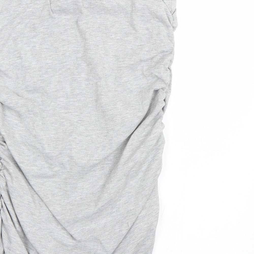 Dorothy Perkins Womens Grey Wrap T-Shirt Size 10