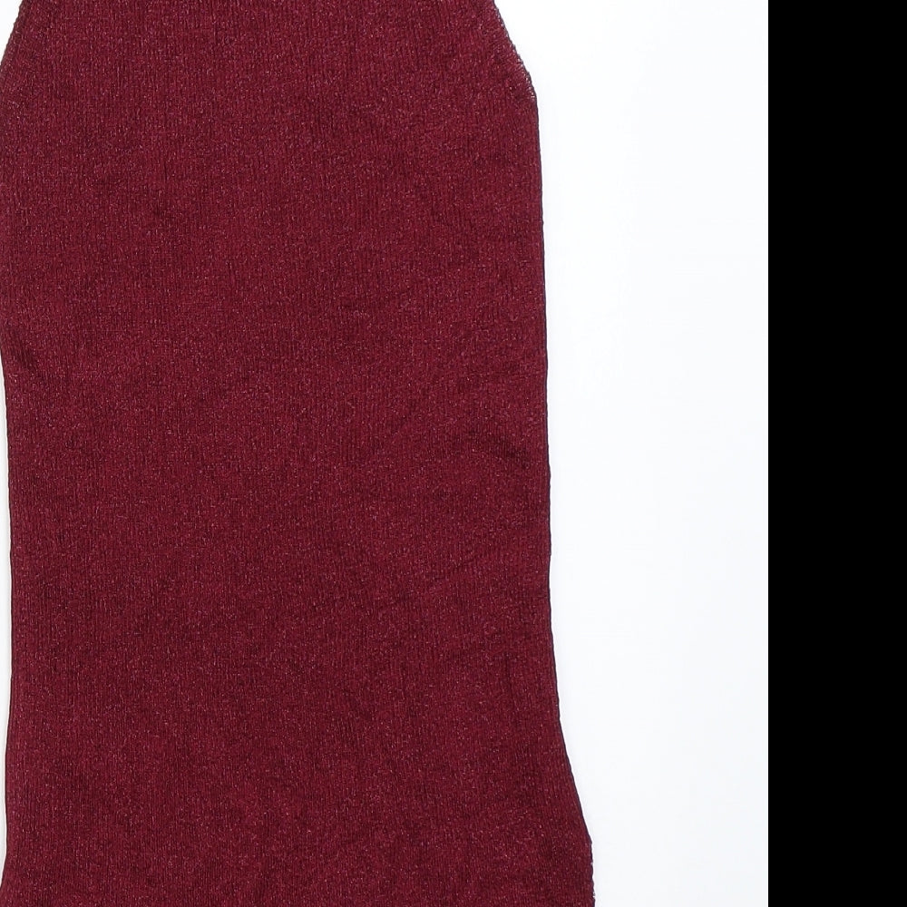 River Island Womens Red Basic Tank Size XS