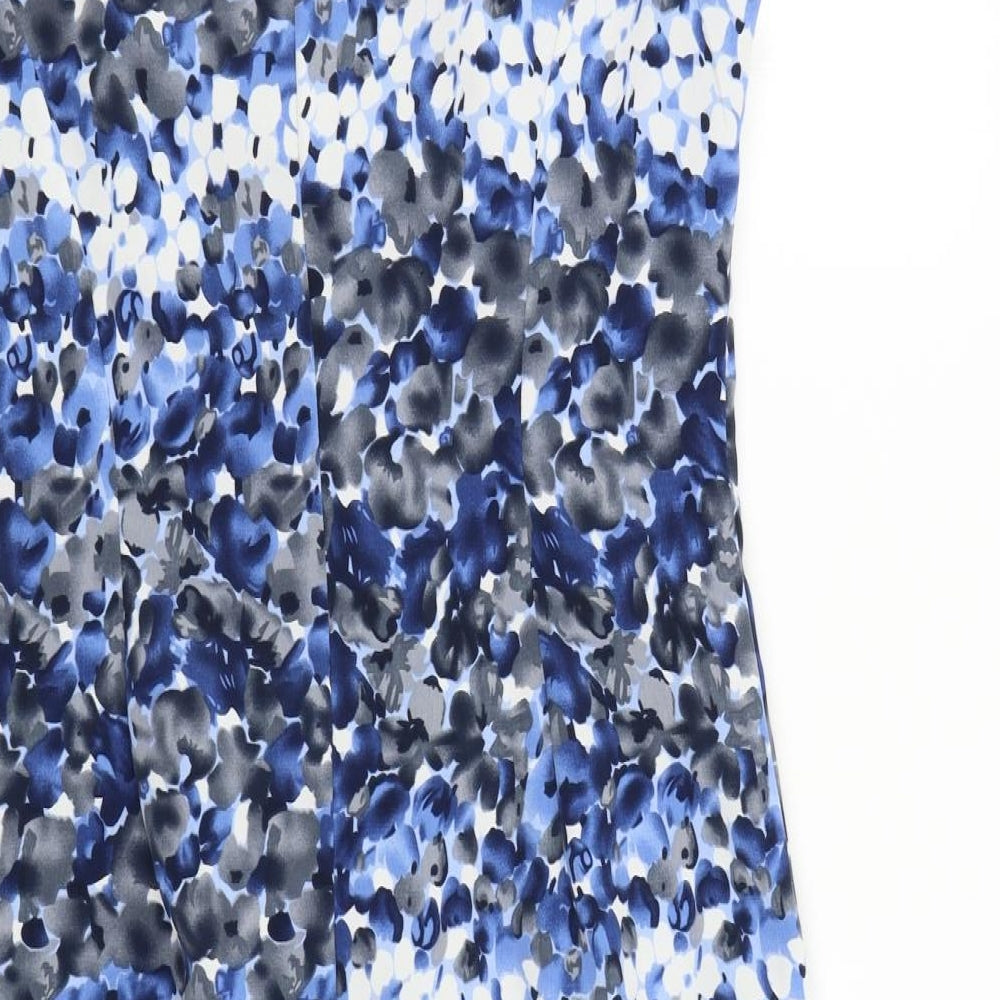 Changes Womens Blue Floral Shift Size 12