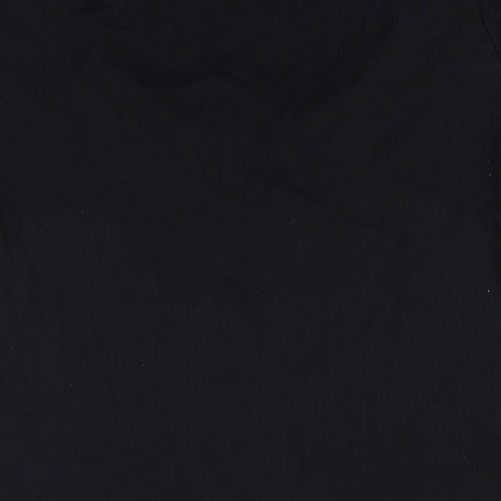 Small Show Womens Black Basic T-Shirt Size L
