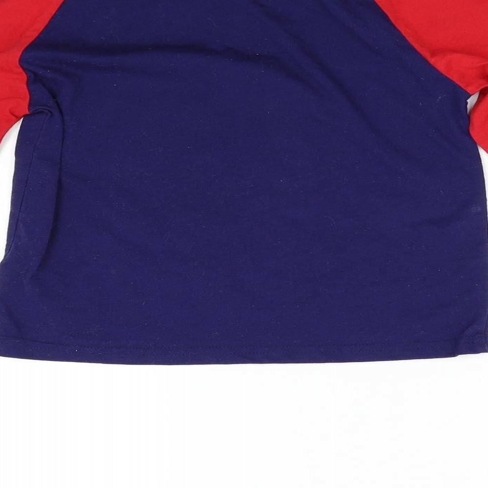 Hullabalu Boys Blue Solid Pyjama Top Size 7-8 Years - Santa Jaws