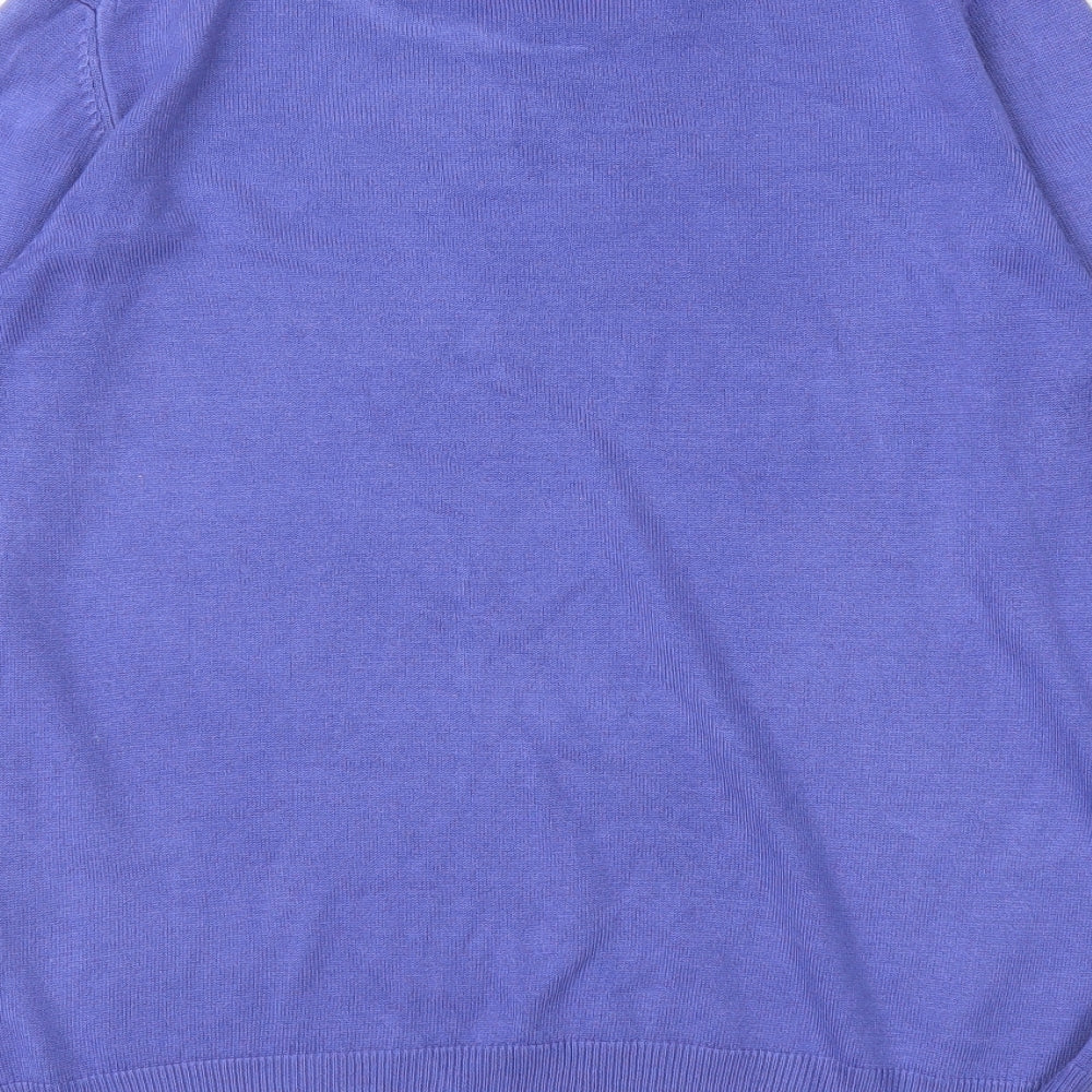 M&S Womens Purple Pullover Jumper Size 12