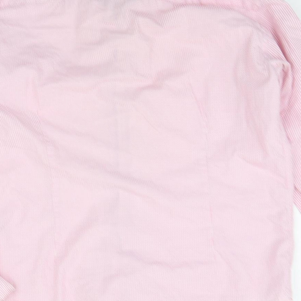 a2 BY ANDRE Mens Pink Polka Dot Button-Up Size L