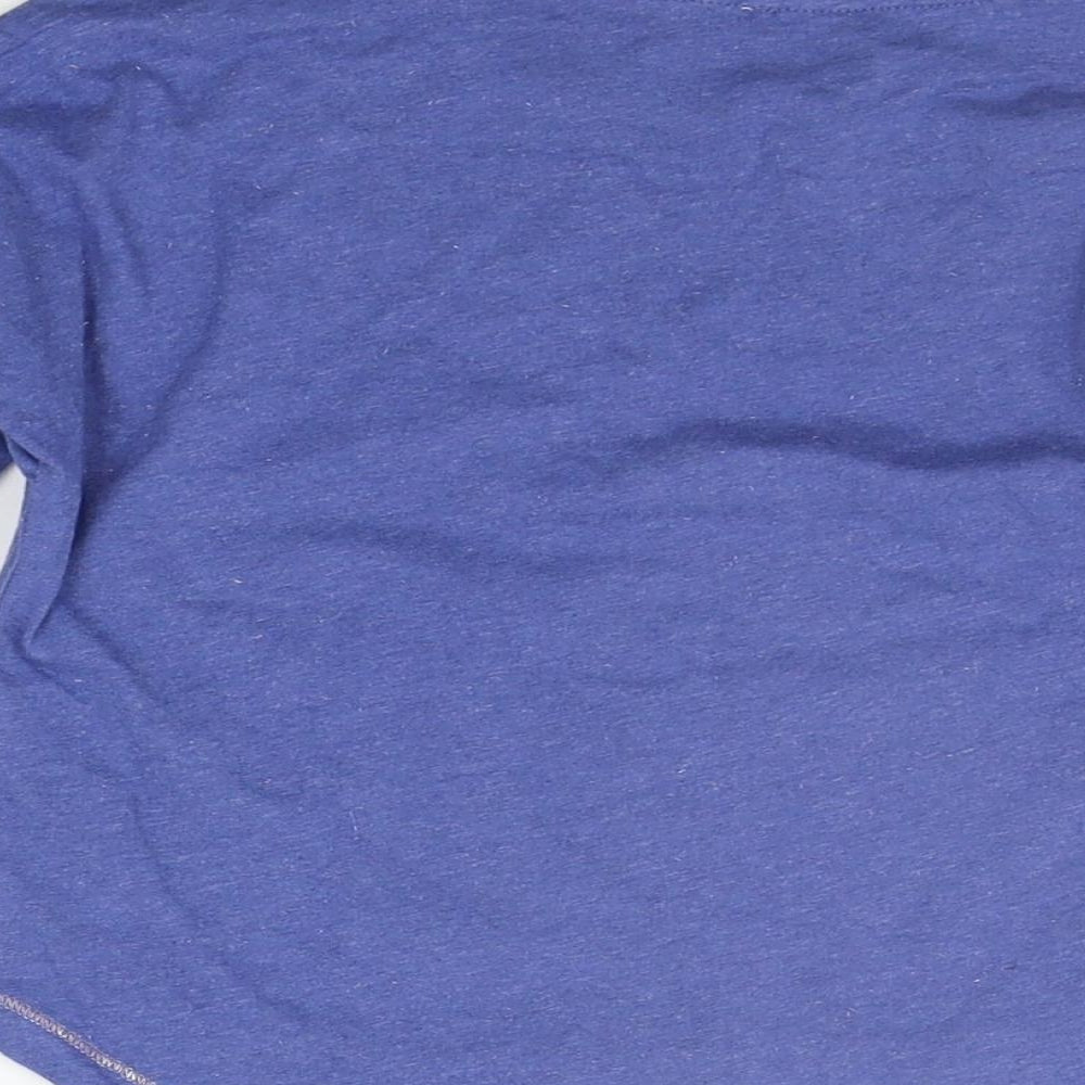 Marks & Spencer Girls Blue Basic T-Shirt Size 5-6 Years