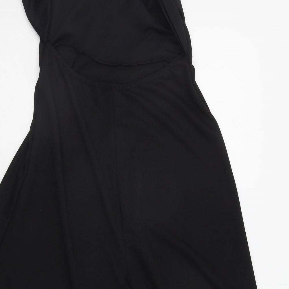 PRETTYLITTLETHING Womens Black Fit & Flare Size 10